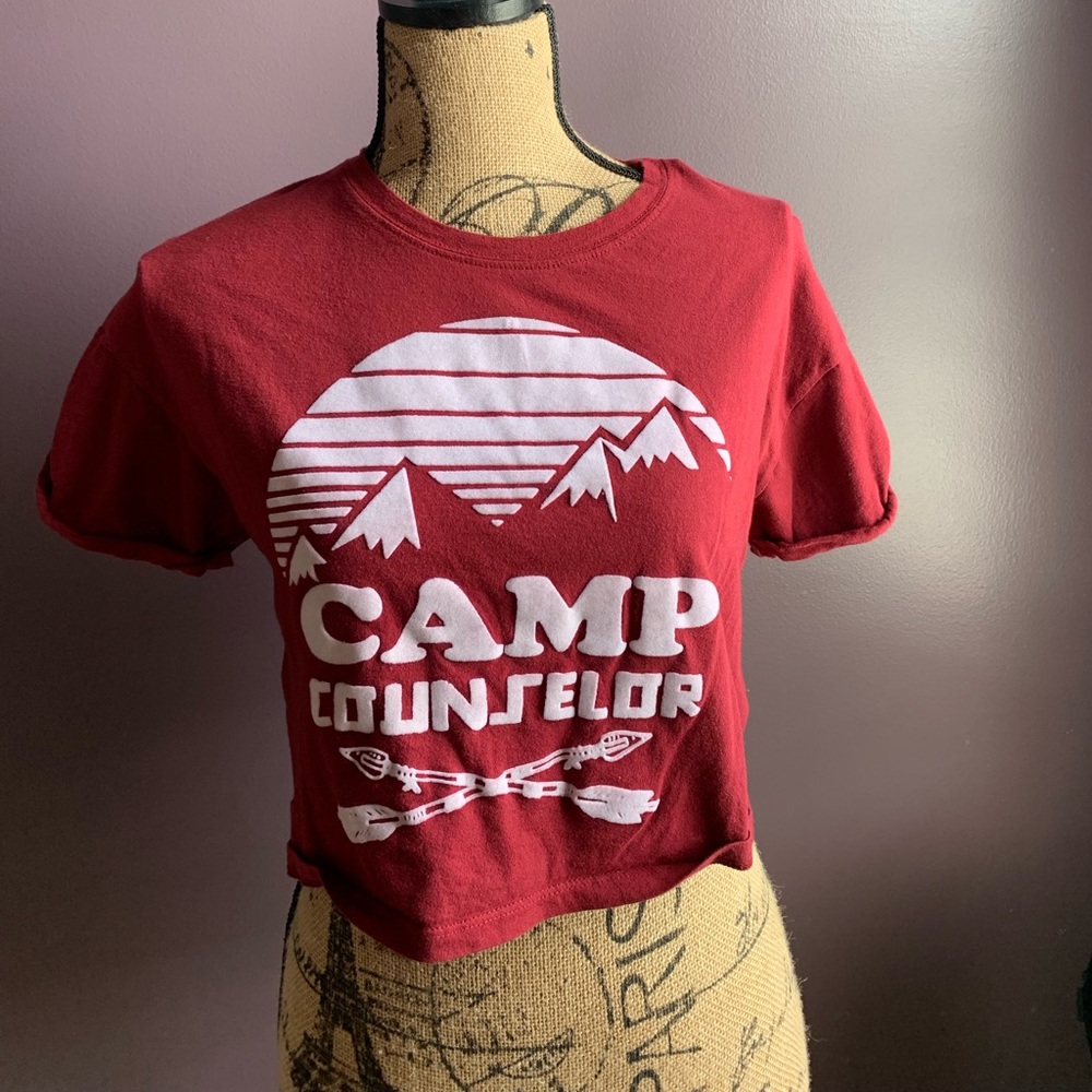 Red crop top